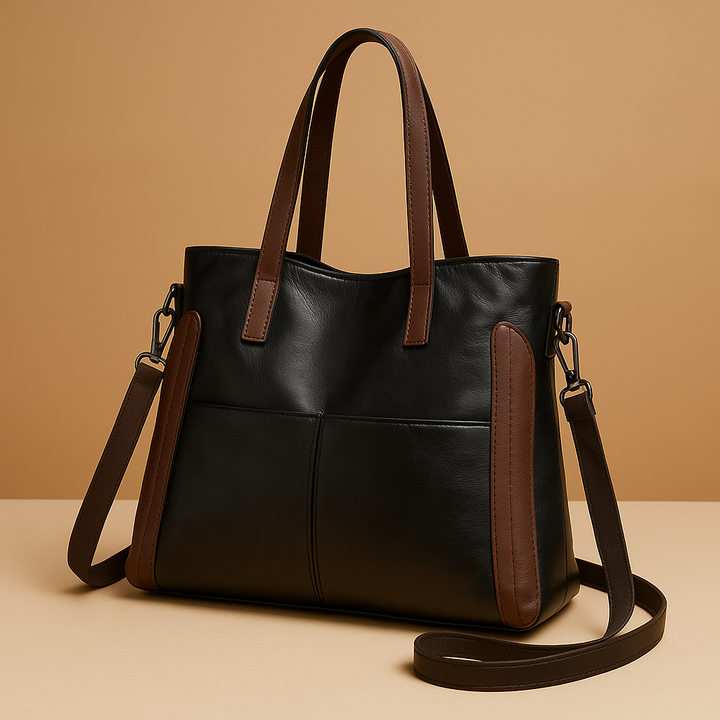 Diane | Tote Bag with Dual Handles and Exterior Pockets
