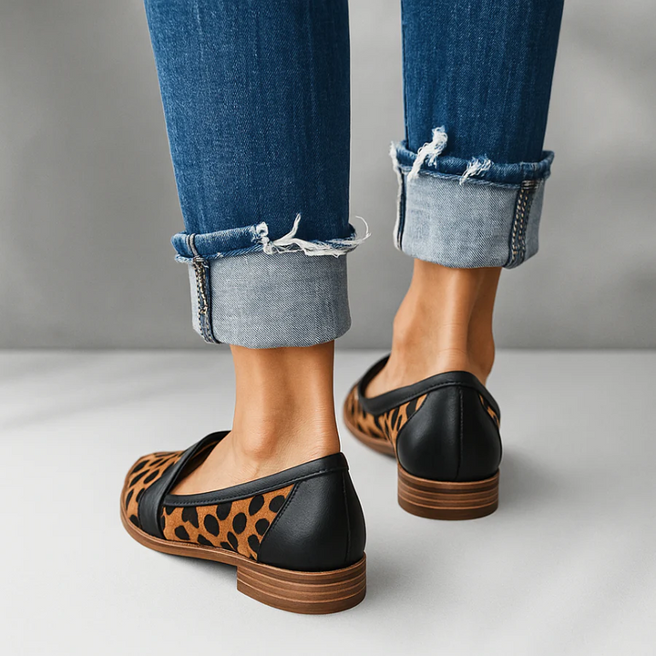 Elsie | Leather Loafers with Pointed Toe and Slip-on Design