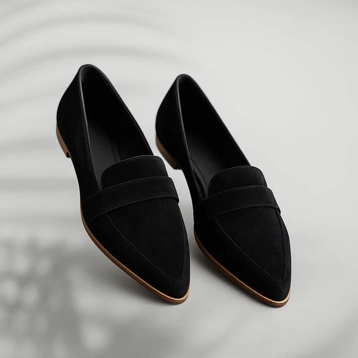 Elsie | Leather Loafers with Pointed Toe and Slip-on Design