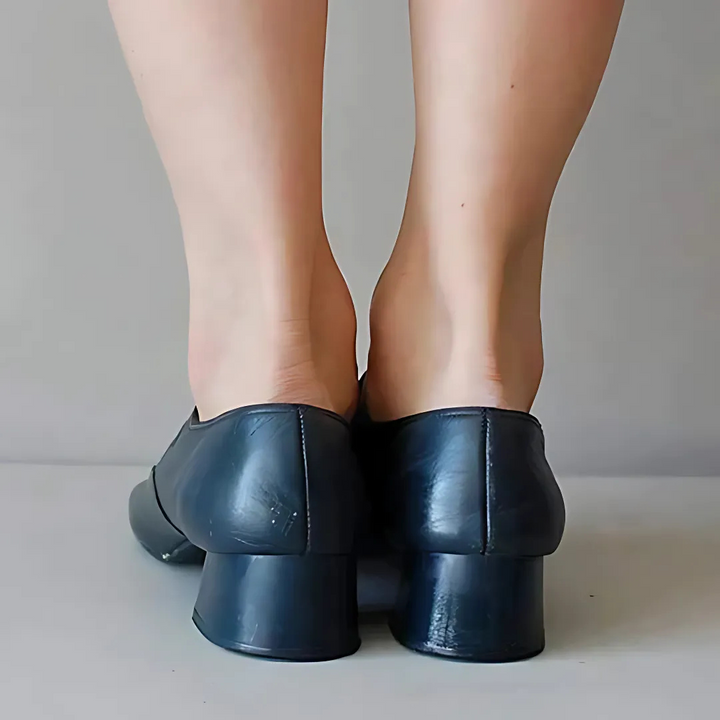 Erica | Mary Jane Shoes with Buckle Strap and Block Heel