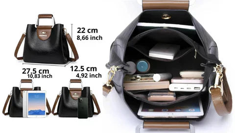 Gloria | Crossbody Bag with Zipper Closure and Adjustable Strap