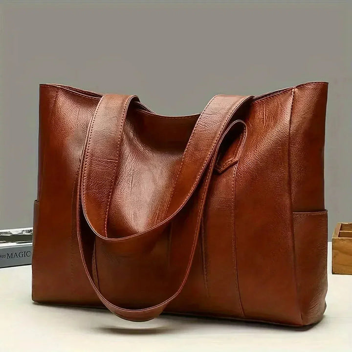 Gloria | Shoulder Bag with Side Pockets and Top Handle