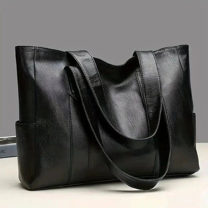 Gloria | Shoulder Bag with Side Pockets and Top Handle