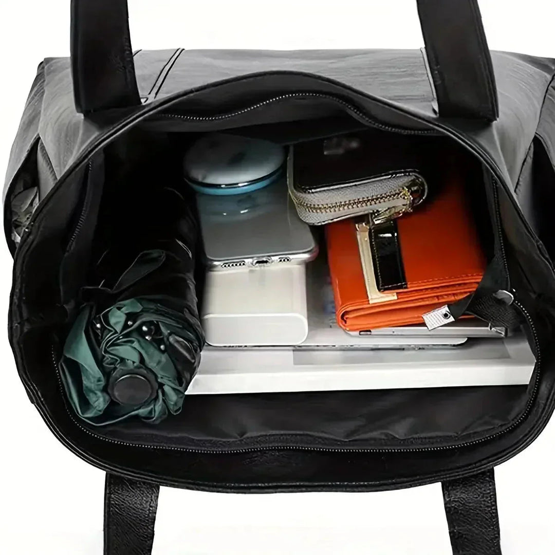 Gloria | Shoulder Bag with Side Pockets and Top Handle