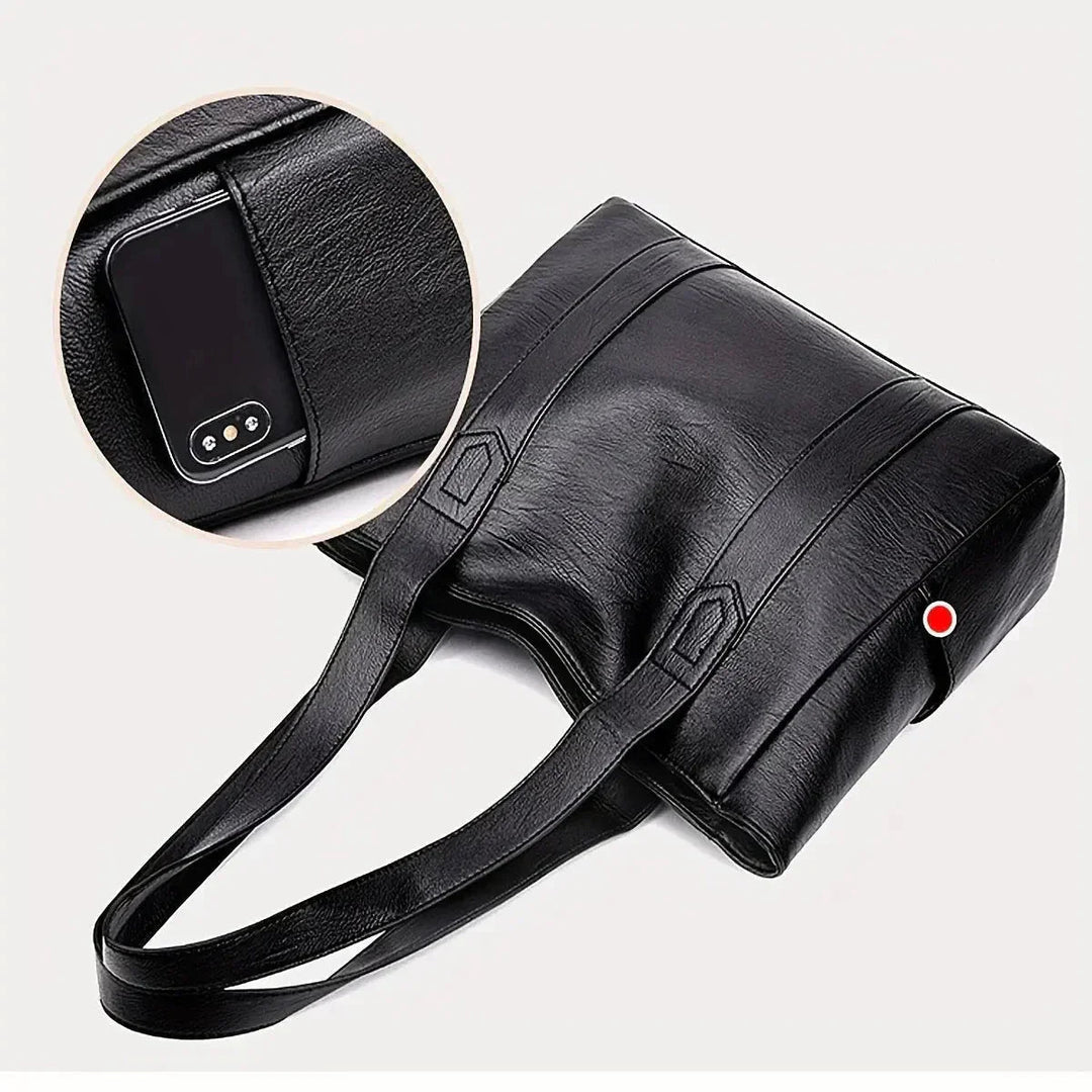 Gloria | Shoulder Bag with Side Pockets and Top Handle