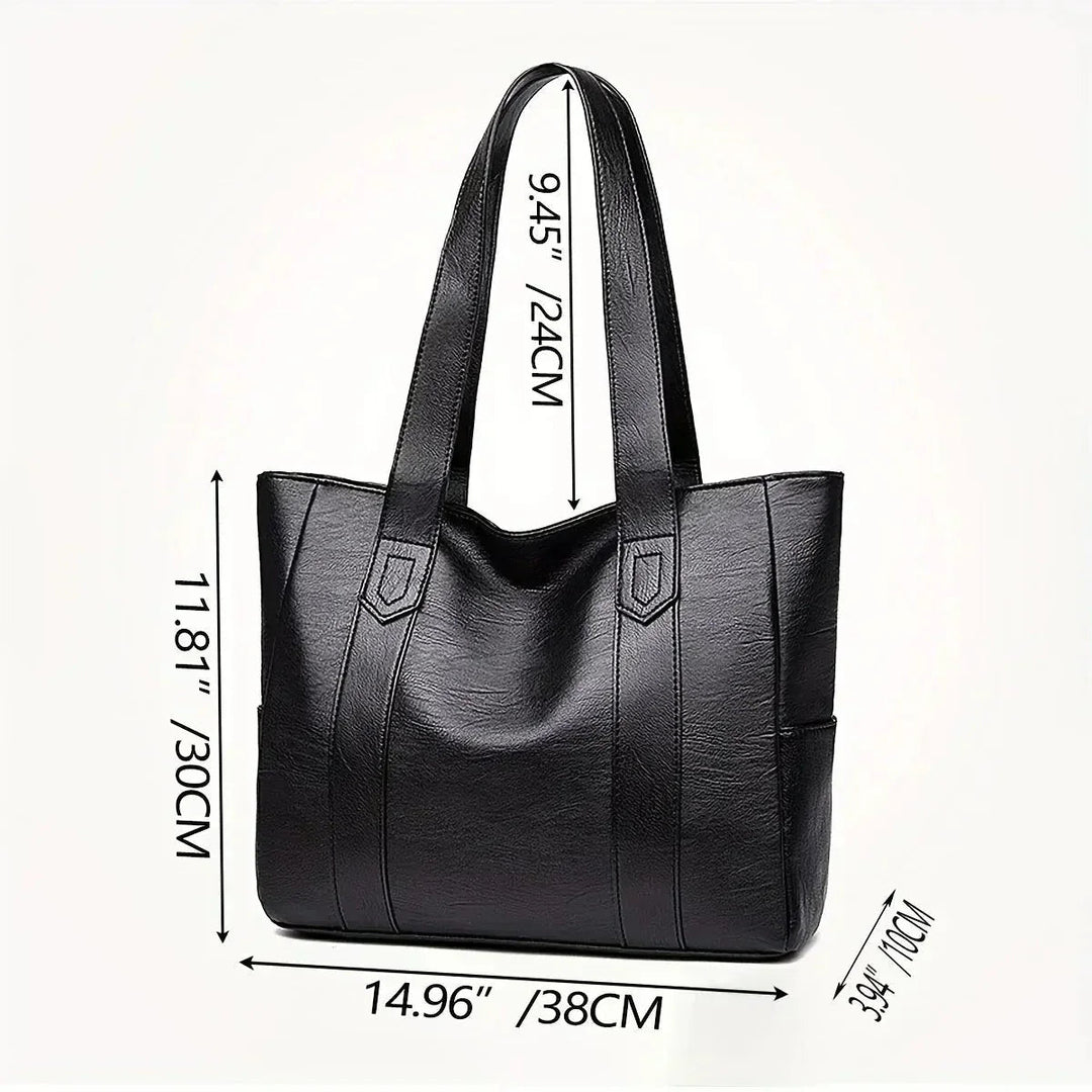 Gloria | Shoulder Bag with Side Pockets and Top Handle