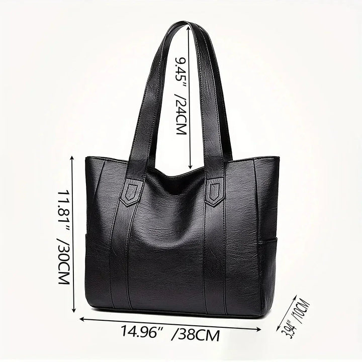 Gloria | Shoulder Bag with Side Pockets and Top Handle