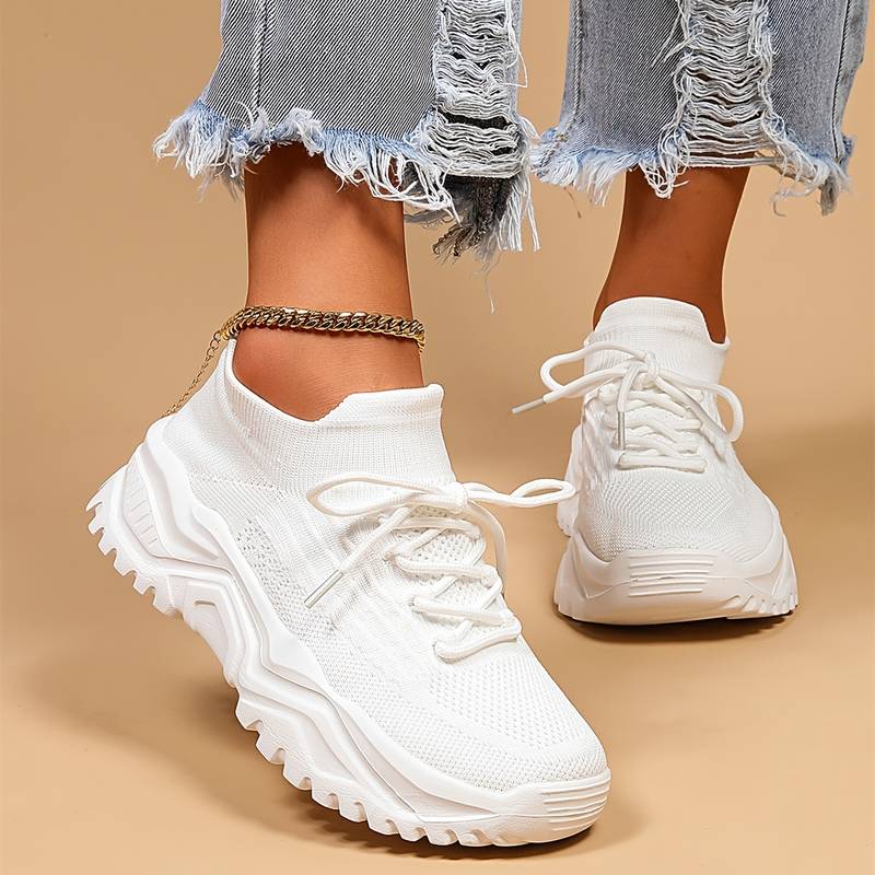 Gloria | Sneakers with Lace-Up Closure and Chunky Sole