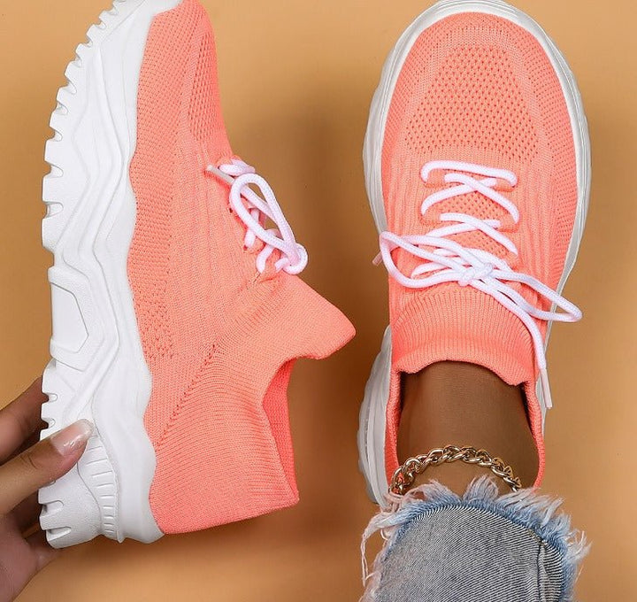 Gloria | Sneakers with Lace-Up Closure and Chunky Sole