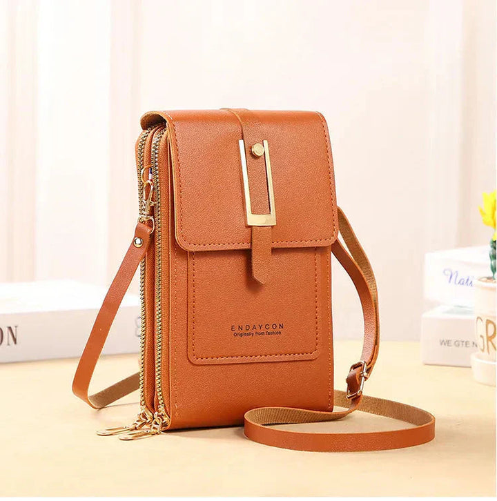 Grace | Crossbody Phone Bag with Front Pocket and Zip Compartment