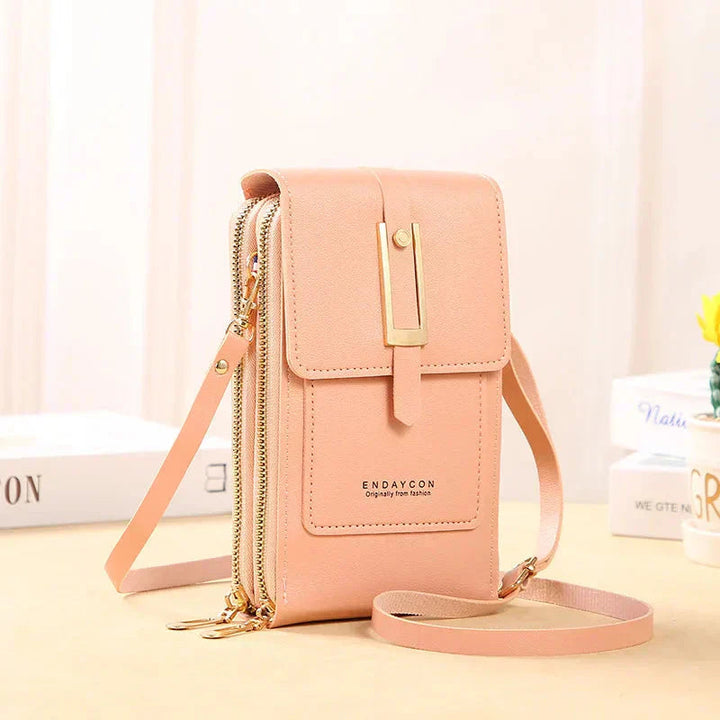 Grace | Crossbody Phone Bag with Front Pocket and Zip Compartment