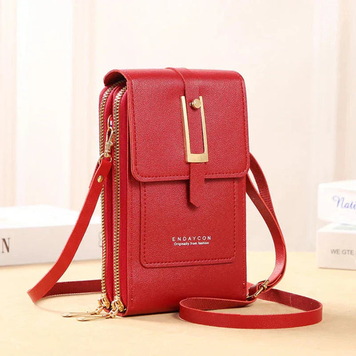 Grace | Crossbody Phone Bag with Front Pocket and Zip Compartment