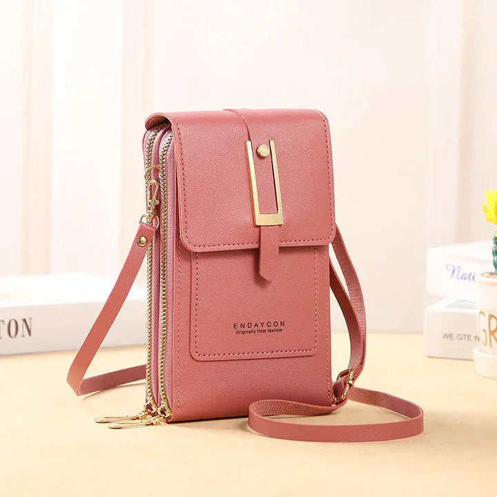 Grace | Crossbody Phone Bag with Front Pocket and Zip Compartment