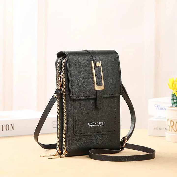 Grace | Crossbody Phone Bag with Front Pocket and Zip Compartment
