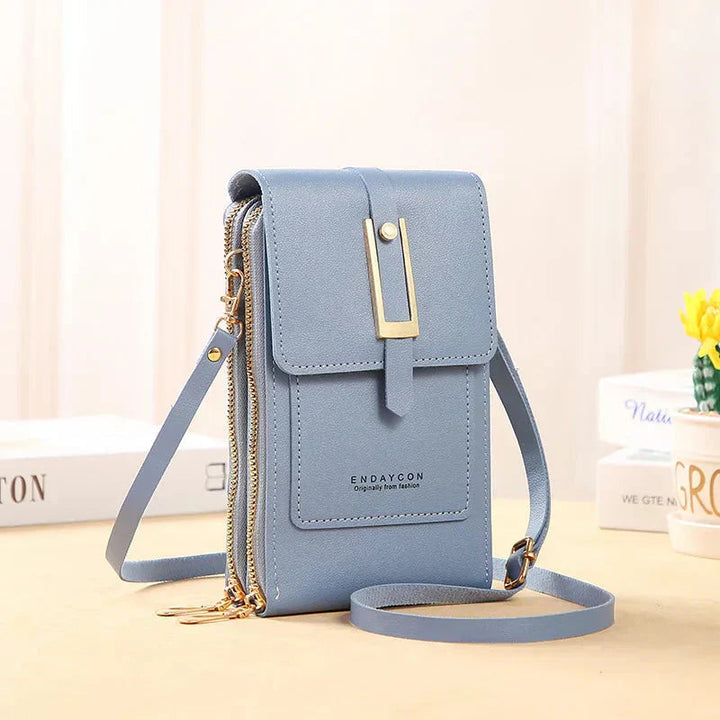 Grace | Crossbody Phone Bag with Front Pocket and Zip Compartment