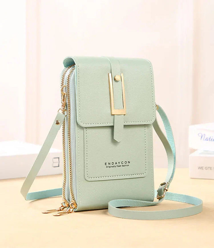Grace | Crossbody Phone Bag with Front Pocket and Zip Compartment