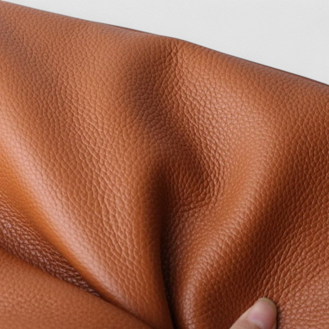 Grace | Leather Shoulder Bag with Top Handle and Snap Closure
