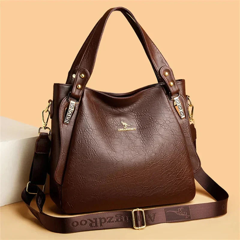 Grace | Textured Shoulder Bag with Adjustable Strap and Top Handle