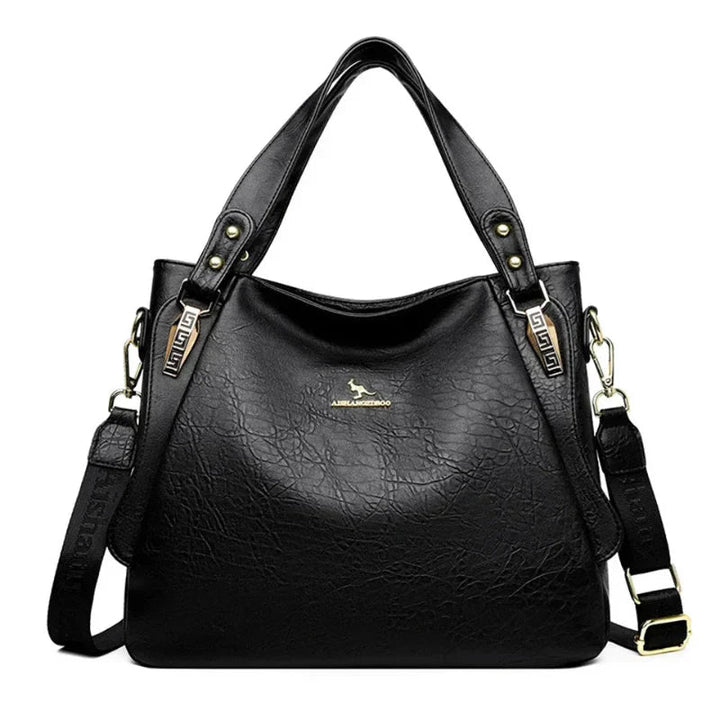 Grace | Textured Shoulder Bag with Adjustable Strap and Top Handle