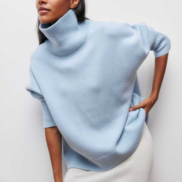 Harriet | Turtleneck Sweater with Ribbed Cuffs