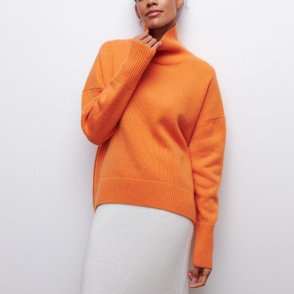 Harriet | Turtleneck Sweater with Ribbed Cuffs