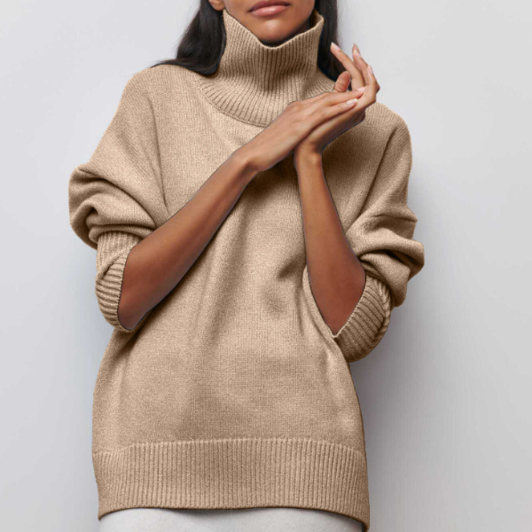 Harriet | Turtleneck Sweater with Ribbed Cuffs