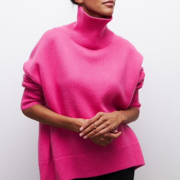 Harriet | Turtleneck Sweater with Ribbed Cuffs