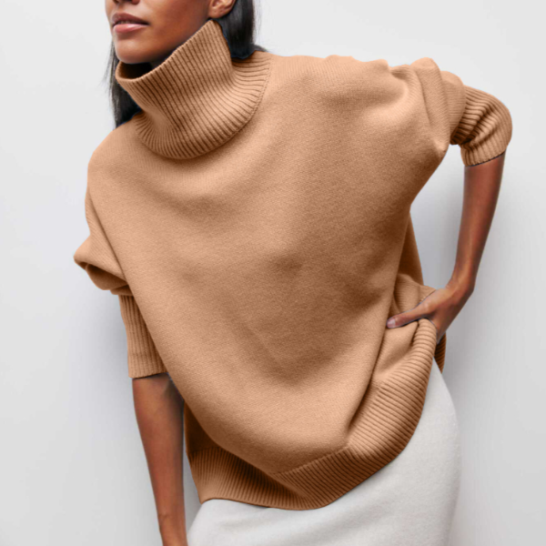 Harriet | Turtleneck Sweater with Ribbed Cuffs