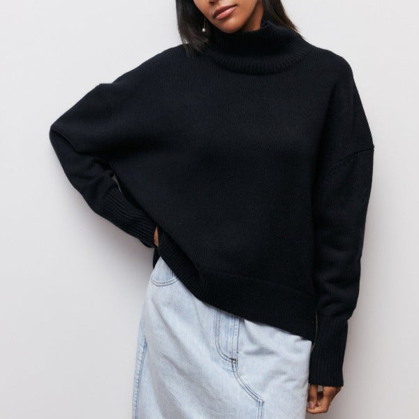 Harriet | Turtleneck Sweater with Ribbed Cuffs