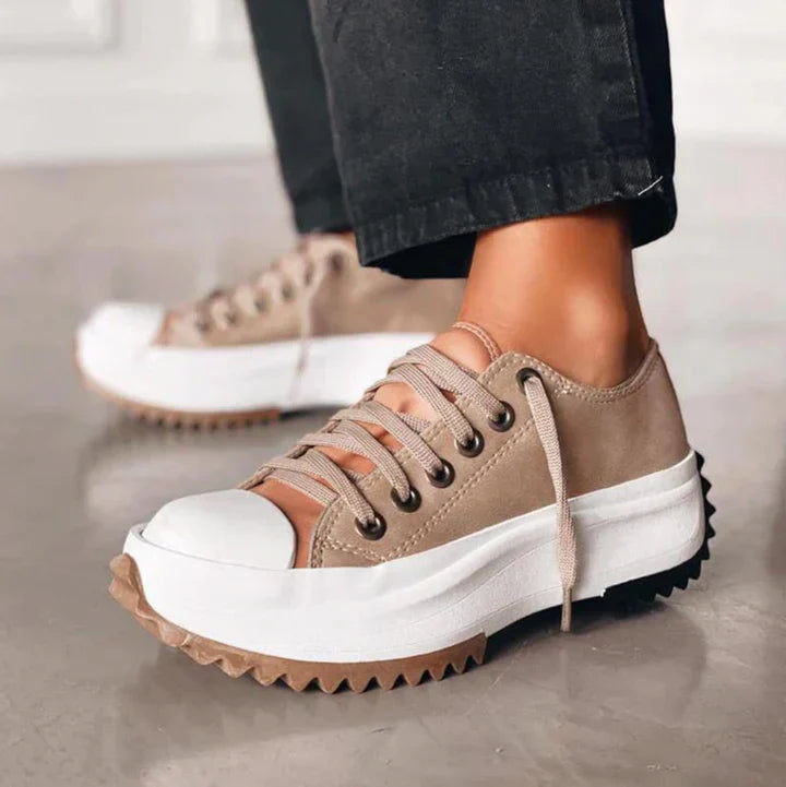 Helen | Platform Sneakers with Lace Up and Chunky Sole