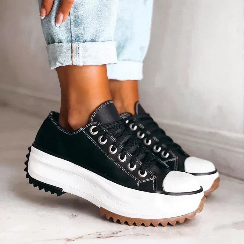 Helen | Platform Sneakers with Lace Up and Chunky Sole