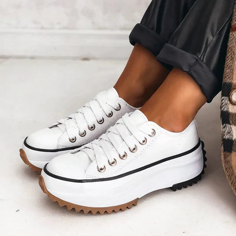 Helen | Platform Sneakers with Lace Up and Chunky Sole