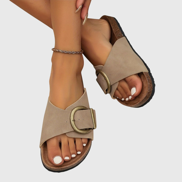 Holly | Orthopedic Slip On Sandals with Adjustable Buckle