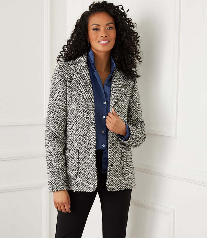 Petite Size Tweed Blazer