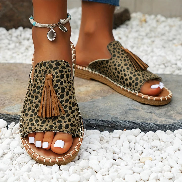 Katherine | Boho Sandals with Tassel Detail and Open Toe