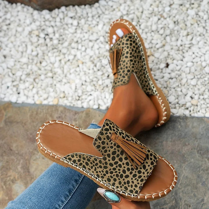 Katherine | Boho Sandals with Tassel Detail and Open Toe