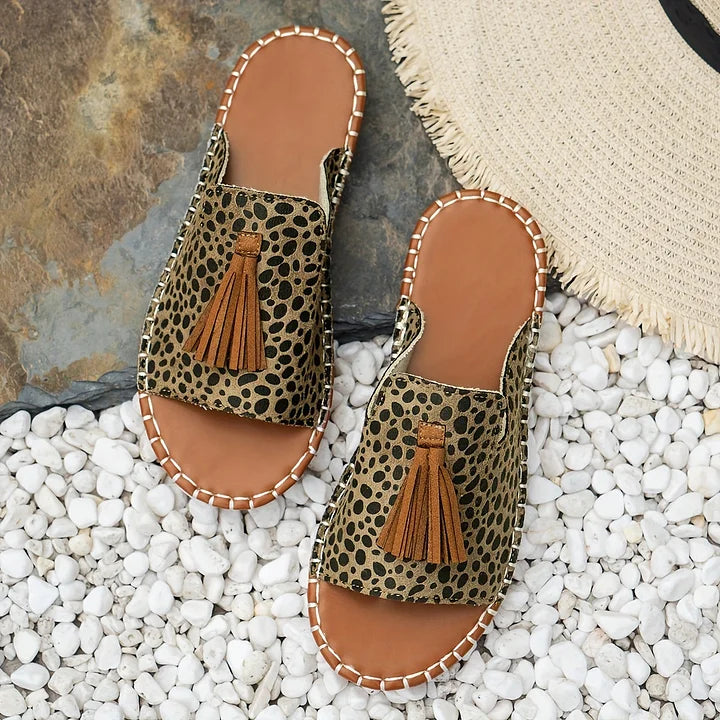 Katherine | Boho Sandals with Tassel Detail and Open Toe