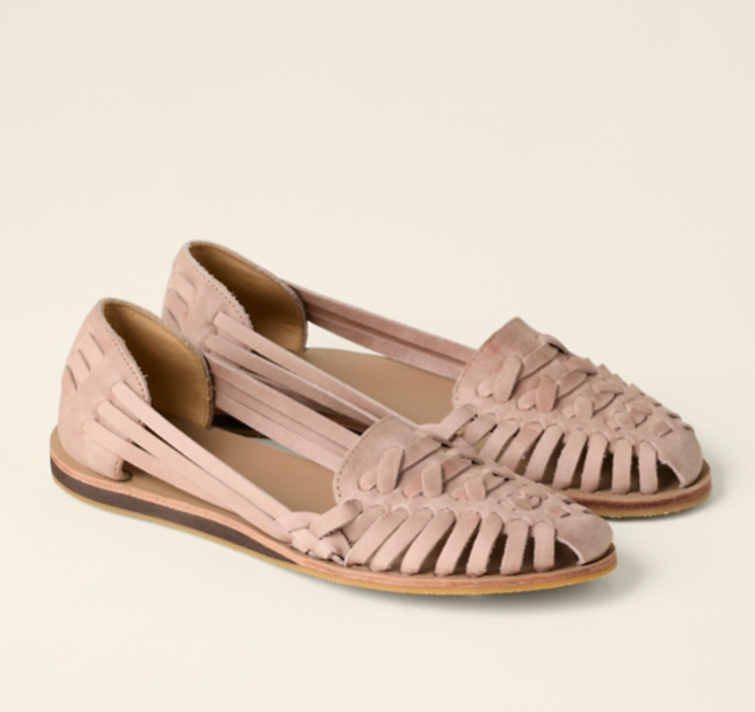 Leah | Woven Gladiator Sandals with Open Toe and Flat Sole