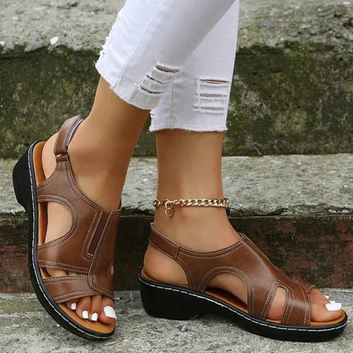 Leonora | Orthopedic Sandals with Hook and Loop Strap