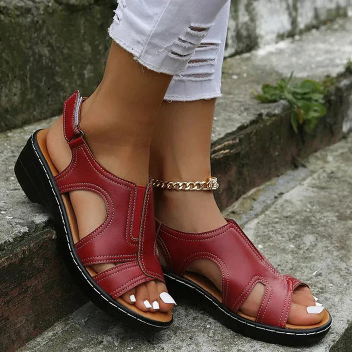 Leonora | Orthopedic Sandals with Hook and Loop Strap