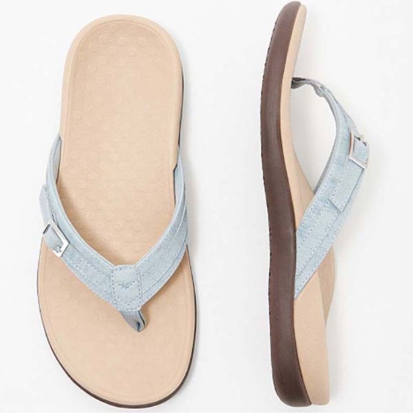 Margaret | Orthopedic Flip Flop Sandals with Buckle Strap
