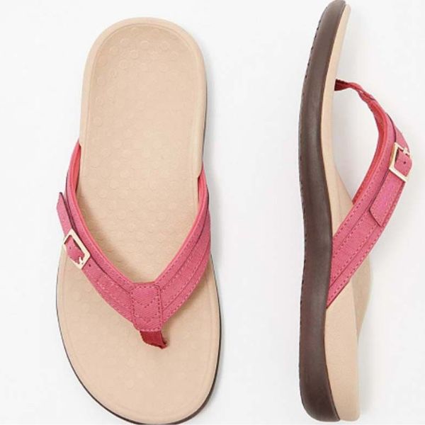 Margaret | Orthopedic Flip Flop Sandals with Buckle Strap