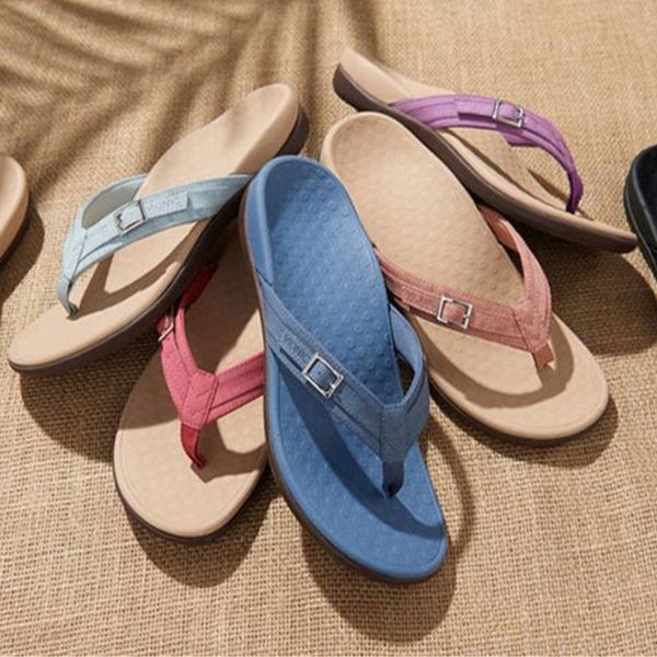 Margaret | Orthopedic Flip Flop Sandals with Buckle Strap