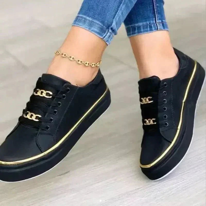 Mary | Orthopedic Sneakers with Chain Detail and Platform Sole
