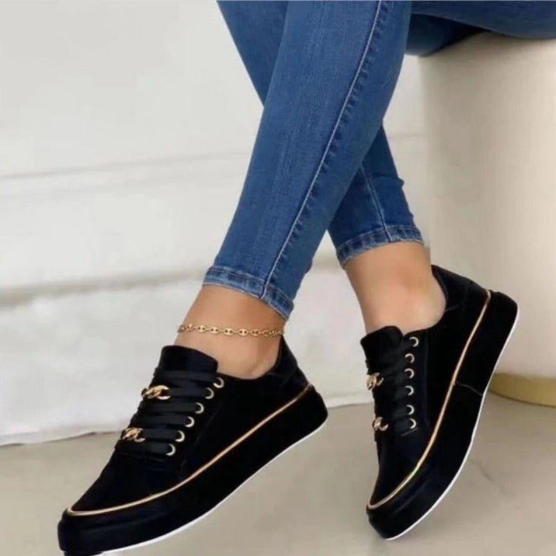 Mary | Orthopedic Sneakers with Chain Detail and Platform Sole