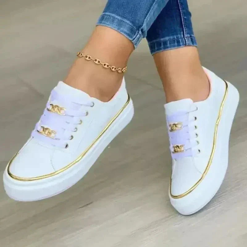 Mary | Orthopedic Sneakers with Chain Detail and Platform Sole
