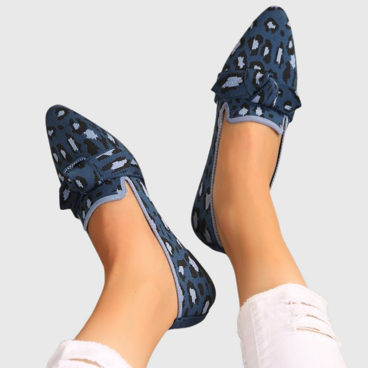 Miriam | Leopard Print Loafers with Bow Detail