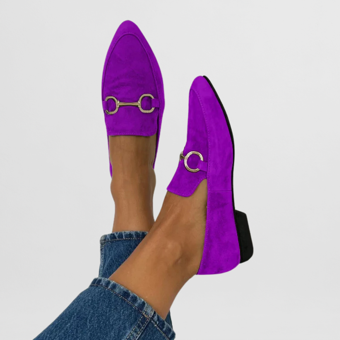 Monique | Loafers with Horsebit Detail and Pointed Toe