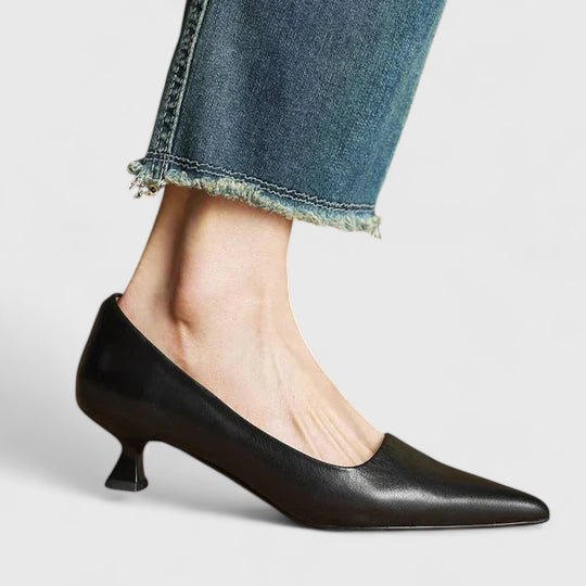 Nadine | Heels with Pointed Toe and Sculptural Heel