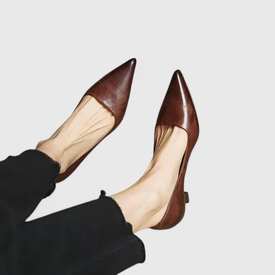 Nadine | Heels with Pointed Toe and Sculptural Heel